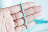 Perle abacus jade naturel bleu 4x2mm,fil 137 perles, x1 (G6742)