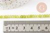 Perle abacus jade naturel vert clair 4x2mm, x1 fil 35cm (G3002)