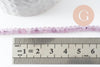 Perle abacus jade rose clair,pierre naturelle,perle facette,jade,4x2mm,fil de 35 cm, x1 (G3069)