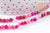 Perle agate naturelle rose4mm, x1 fil de 35cm (G0493)