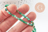 Perle agate verte facettée 4mm, perle agate,perle pierre naturelle,agate naturelle,perle facette,4mm,fil de 90 perles, x1 (G4477)