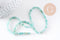 Perle amazonite naturelle ronde 4mm, perle pierre naturelle,fil de 38 cm, x1 (G5876)
