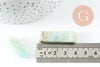 Perle amazonite turquoise naturel rectangle,pierre naturelle, litotherapie, Chips amazonite,17~53mm, X2 (G5194)