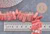 Perle cherry quartz, fournitures créatives,perle pierre,quartz Naturel, pierre précieuse,pierre naturelle,13-22mm fil de 60 perles, x1 (G1222)