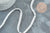 Perle chevron blanc hématite synthétique 7mm, création bijoux pierre, le fil de 40cm, x1 G9089