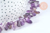 Perle chips amethyste violett 10-30mm, x1 de 39cm G5393