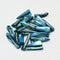Perle dent coquillage naturel bleu 22-35mm, x10 (G5901)