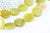 Perle disque jade naturel jaune 25mm,bijoux pierre naturelle, x5 G6466