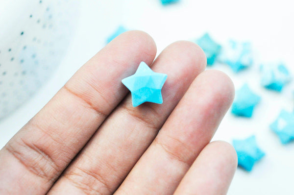 Perle étoile howlite turquoise facettes, pendentif pierre, howlite naturelle, pendentif étoile pierre,14mm, x1 (G4650)