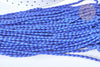 Perle grain de riz howlite naturelle teintée bleu roi, bijou en pierre naturelle, howlite naturelle, perle en pierre, fil de 50cm (G7260)