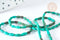 Perle howlite naturelle teintée vert, bijou en pierre naturelle, howlite naturelle, perle en pierre, fil de 50cm - (G7261)
