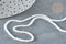 Perle jade blanc naturel ronde 2mm, x1 fil de 41 cm (G7397)