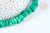 Perle jade vert teinté nugget 8-18mm, pierre naturelle pour bijoux DIY, le fil de 83cm (G7069)
