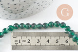 Perle jade vert,perles rondes,perle jade,jade naturel, jade vert,pierre naturelle, 6mm, le fil de 60 perles, x1(G1785)