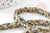 Perle jaspe dalmatien, perle carrée jaspe tacheté,pierre naturelle,perles jaspe pierre, fil de 94 perles, 4mm, x1 (G1650)