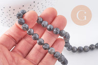 Perle labradorite, pierre naturelle,labradorite naturelle,perle pierre,8mm,x1 fil de 50 perles, x1 (G6902)