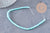 Perle nacre naturelle heishi bleu turquoise pastel,tube coquillage coloré,perle coquillage, 2x4mm, le fil x1 (G5411)