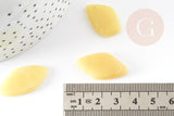 Perle ovale jade jaune feuille,pierre précieuse,pierre naturelle,jade jaune naturel,perle pierre roulée,23-33mm,x5 G1204