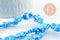 Perle porcelaine coeur bleu clair irisé 16mm, x24 (G9798)