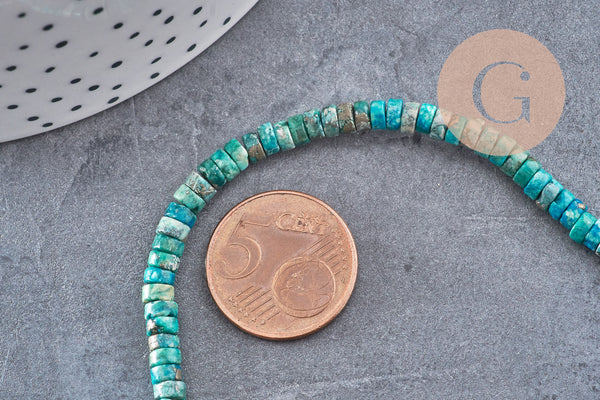 Perle pyrite africaine heishi,perle rondelle pyrite,bijoux pierre pyrite naturelle, pyrite,4.5mm, fil de 40,5 cm x1 (G3145)