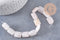 Perle rectangle quartz rose naturelle 16mm, x1 fil de 21cm (G2132)
