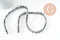 Perle ronde jaspe picasso naturel gris 6mm, x1 fil de 65 perles (G0540)
