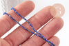Perle ronde lapis lazuli naturel 2mm, x1 fil de 43cm (G3118)