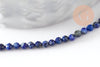 Perle ronde lapis lazuli naturel 2mm, x1 fil de 43cm (G3118)