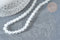 Perle ronde selenite blanche naturelle 6mm, x1 fil de 40cm (G7331)