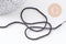 Perle ronde verre facettée irisée gris anthracite 2mm, fourniture création de bijoux DIY, le fil de 37cm, x1 (G7492)