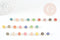 Perle ronde zamac doré initiale émail multicolore 8mm, x1 (G4296)