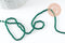 Perle rondelle en verre transparente facettée vert foncé 2mm perles facettées,bijoux fantaisie, fil de 29cm, x1 (G6947)