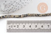 Perle rondelle heishi jaspe Dalmatien jaspe naturel 4.5mm,x1 fil de 38cm (G2773)
