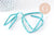 Perle rondelle howlite turquoise 4mm, howlite naturelle,perle turquoise,perle pierre,création bijoux,fil de 92 perles x1 (G1554)