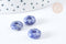 Perle rondelle sodalite création bijoux 10mm, création bijoux pierre, x 2 (G7562)