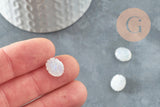 Perle scarabée pierre de lune naturel AAA 13mm, perle création bijou talisman pierre naturelle x1 G9232