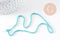 Perle toupie howlite naturelle turquoise 1mm, bijou en pierre naturelle, turquoise naturelle, perle en pierre, fil de 30cm x1 (G7263)