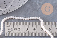 Perle toupie rose pâle,perle cristal,,Perle verre facette, 3mm, fil de 40cm, x1 (G0622)