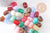Perle tube acrylique imitation pierre 20x15mm, x10 (G10492)