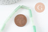 Perle tube aventurine verte naturelle 13-14mm,aventurine naturelle perle pierre,aventurine verte,fil de 39.8cm, x1 (G2835)