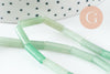 Perle tube aventurine verte naturelle 13-14mm,aventurine naturelle perle pierre,aventurine verte,fil de 39.8cm, x1 (G2835)