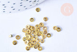 Perles Intercalaires Rondelles laiton brut 21mm, x20 (G6554)