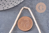 Perles Tube coquillage, perle nacre, perle tube, coquillage naturel,9mm, le fil de 38cm, x1 (G5416)