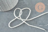 Perles Tube verre blanc opaque AB 4,5mm,fournitures création bijoux, le fil de 37cm, x1 (G6957)