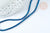 Perles Tube verre bleu irisé 4.5x2.5mm,perle tissage et fabrication bijoux,le fil de 36cm (G7337)
