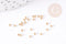 Perles à écraser acier 304 Doré inoxydable 2x1mm, x100 (1.2gr) (G1179)