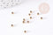 Perles à écraser acier 304 inoxydable Doré3x2mm, fourniture acier inoxydable, x50 (G1178)