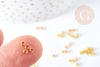 Perles à écraser laiton doré 2.5x1.5mm, x5Gr (G2551)