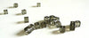 Perles carrées grises, fourniture créative, perles verre tchèque, perles verre gris,4mm, x50 (G2195)