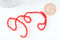 Perles cristal toupies à facette rouge transparent 3.5mm, fil de 32cm x1 (G10727)